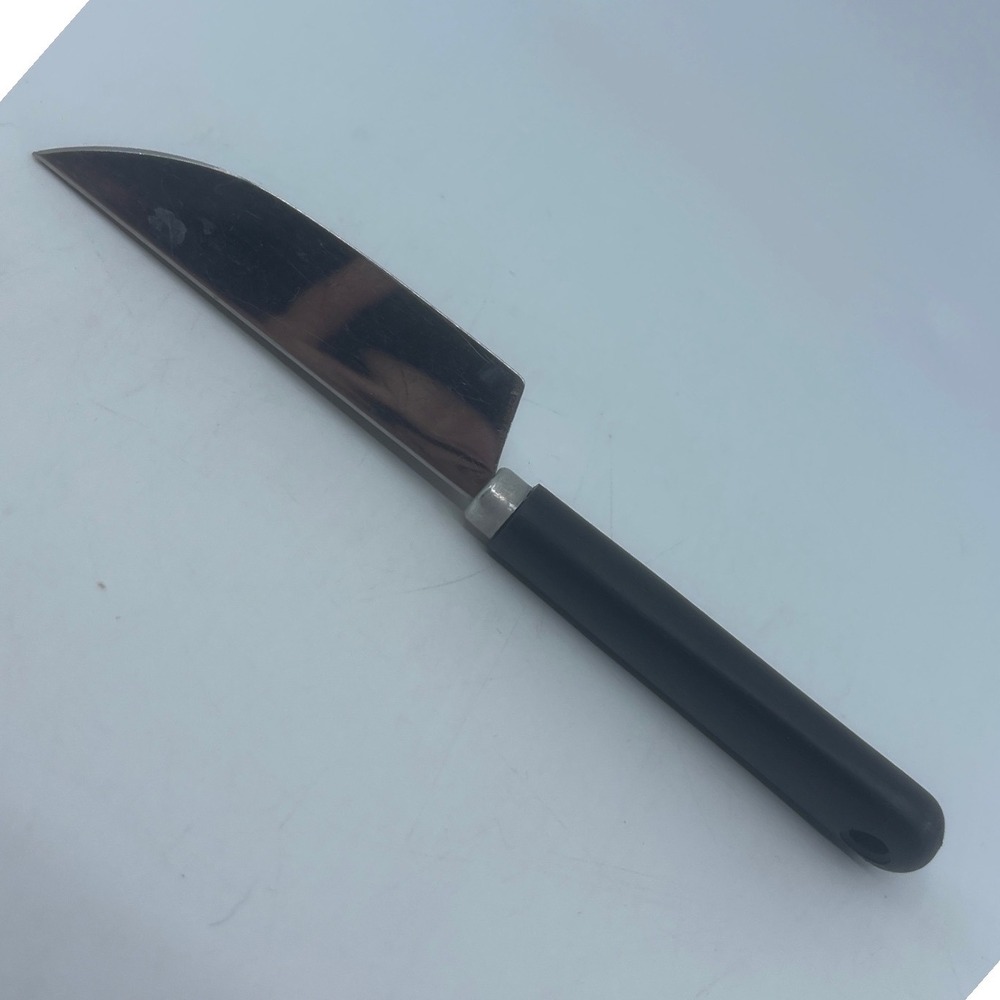 Deglon Decofruit Paring Knife Inox France Black Handle Fruit Carving Tool 7.75in